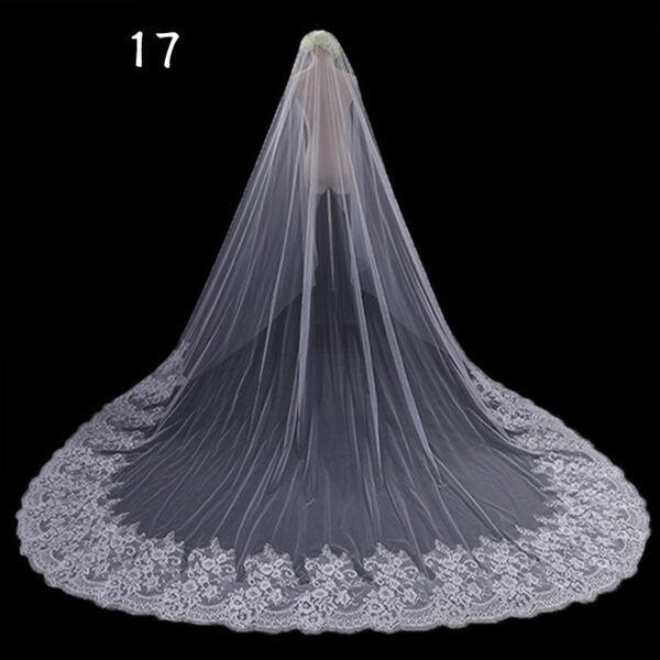 Bride Wedding Master Wedding Veil Long Long Tail - Image 5