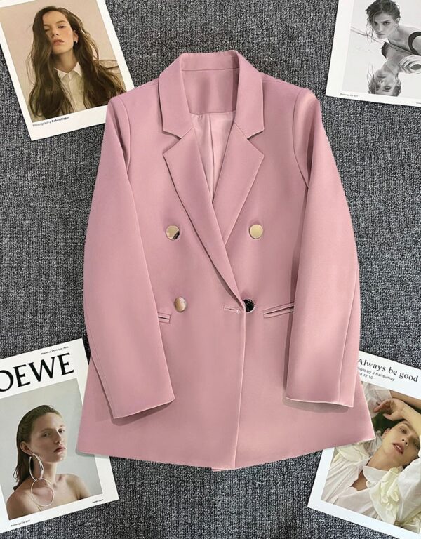 Women's Metal Buckle Suit Jacket - Image 2