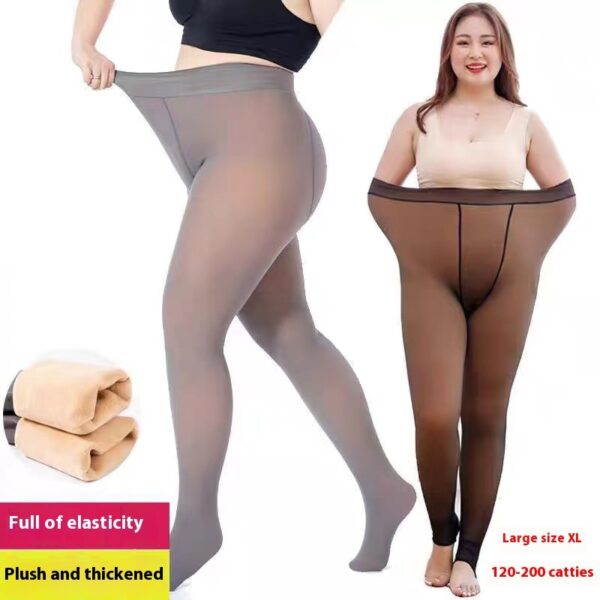 Black See-through Leggings Fall And Winter Outer Wear Pantyhose - Image 5