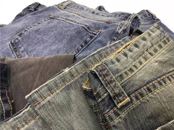 Micro-defective Jeans Pure Cotton Washed Large Size Men's Trousers - Image 5