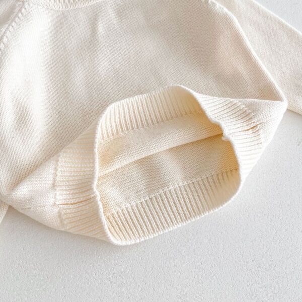 Pullover Raglan Long Sleeve Top And Trousers Autumn And Winter Knitting Suit - Image 4