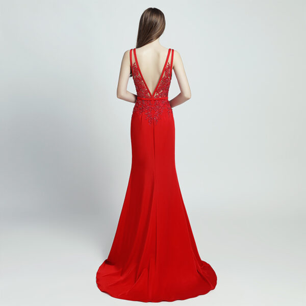 Lace Beaded Toast Dress Temperament Long Style - Image 7