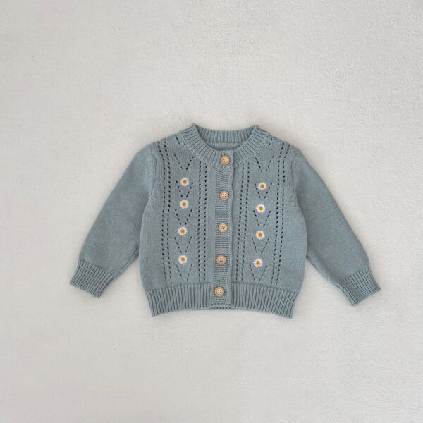 Baby Embroidered Hollow Knitted Coat Knitted Halter Skirt - Image 6