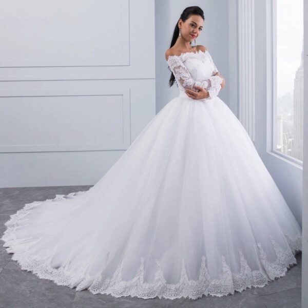 Wedding Bridal Wedding Lace Large Tail - Image 7