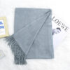 Annual Meeting Warm Cashmere Tassel Scarf - Image 2