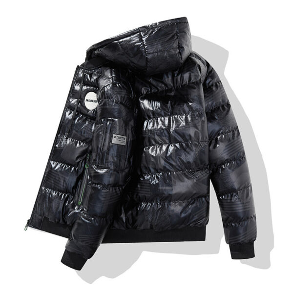 Thickened Hooded Cotton-padded Jacket Men's Plus Size Cotton Clothes Men's Coat - Image 7