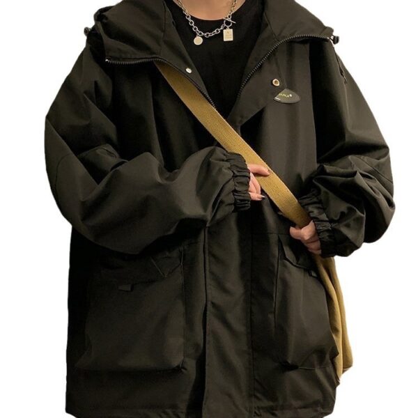 Men's And Women's Same Shell Jacket American Style Loose Tooling - Image 5