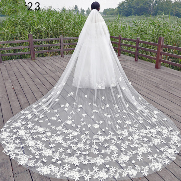 Bride Wedding Master Wedding Veil Long Long Tail - Image 4
