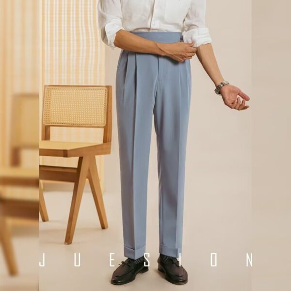 Harem Men's Ninth Pants Fashion Brand Draped Suit Pants - Image 9