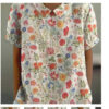 Women's Fashion Short Sleeve Printed Pullover Top - Image 6