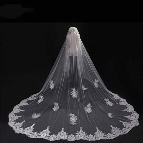Bride Wedding Master Wedding Veil Long Long Tail - Image 10