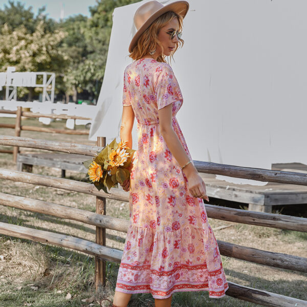 Positioning Flower Dress Summer Leisure Vacation - Image 5