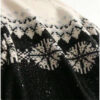 Autumn And Winter Spring New Half Turtleneck Knitted Snowflake Retro Loose Sweater - Image 5