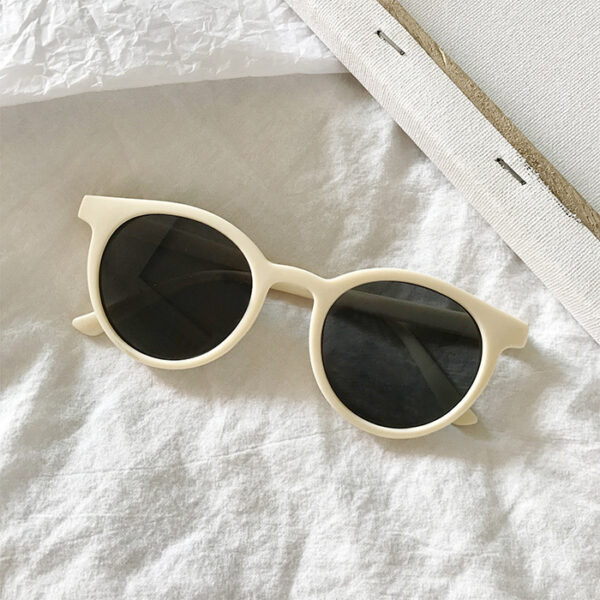 Men and women sunglasses round frame mirror - Image 2