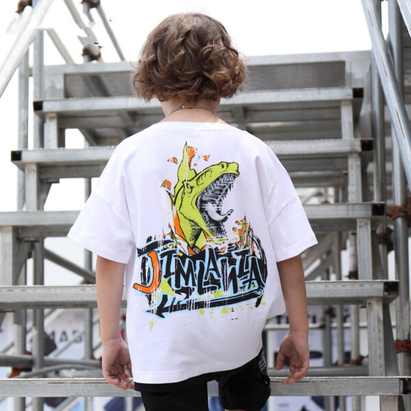 Dinosaur boy short sleeve T-shirt - Image 2