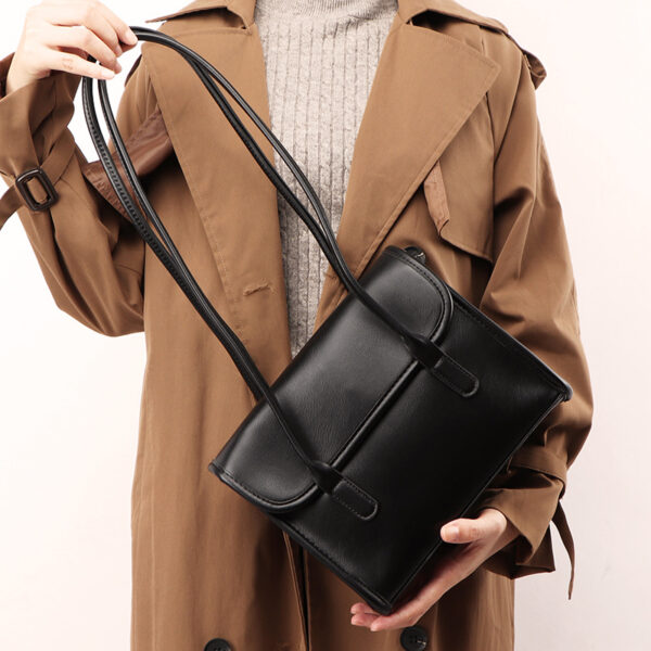 Design Large Capacity Square Bag Double Shoulder Strap Commuting - Image 3