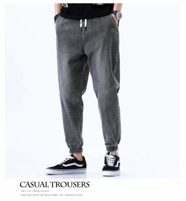 Cropped Trousers Trend Summer Thin Casual Pants - Image 5