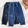 Boys  Fleece Jeans Straight Trousers Trendy Children s Clothing - Image 5