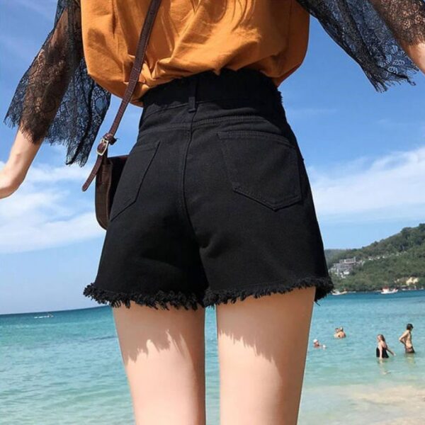 Autumn Student Pants Loose Straight Leg Suspenders Jeans Female High Waist Slim Suspenders - Image 5