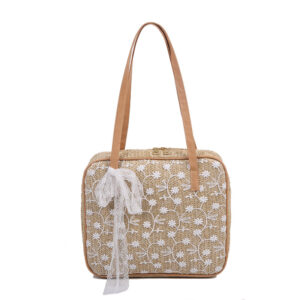 Lace Woven Large Capacity Single Shoulder Bag