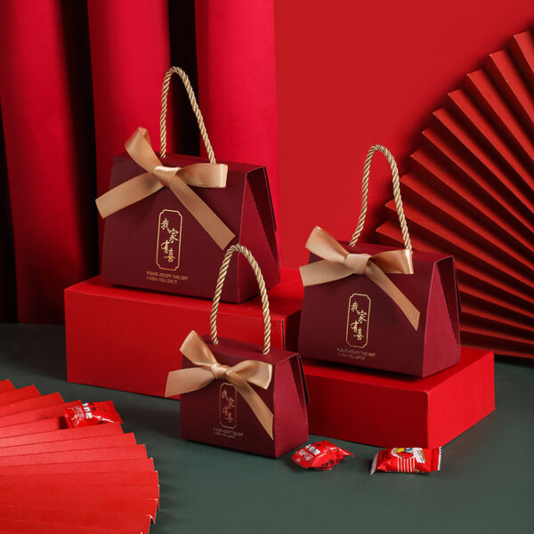 Wedding Candy Box Portable Chinese Style Wedding Candy Gift Box - Image 8