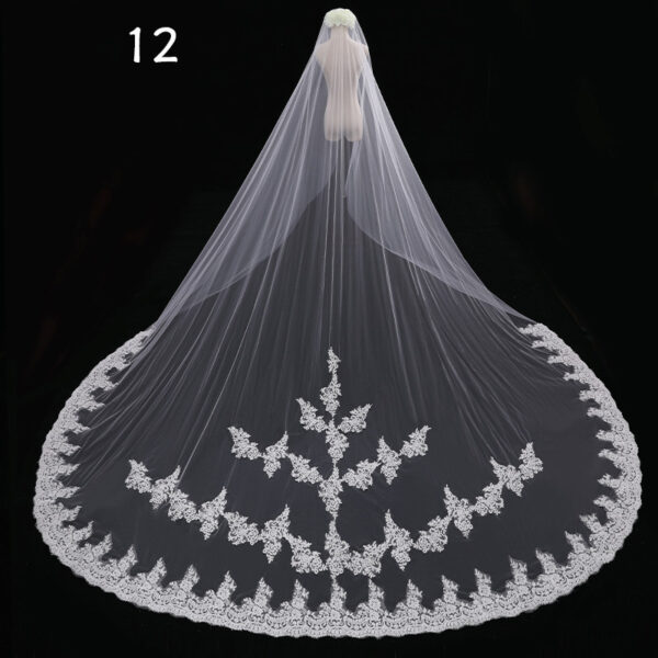 Bride Wedding Master Wedding Veil Long Long Tail - Image 6
