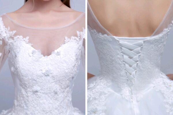 new shoulders Slim Qi wedding bride married slim wedding dress - Image 7