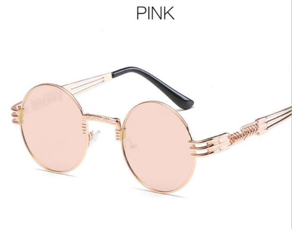 Gold Metal Fashion John Lennon Round Sunglasses Steampunk Sunglasses Mens Womens Retro Vintage Coating Mirrored Eyewear Shades - Image 7