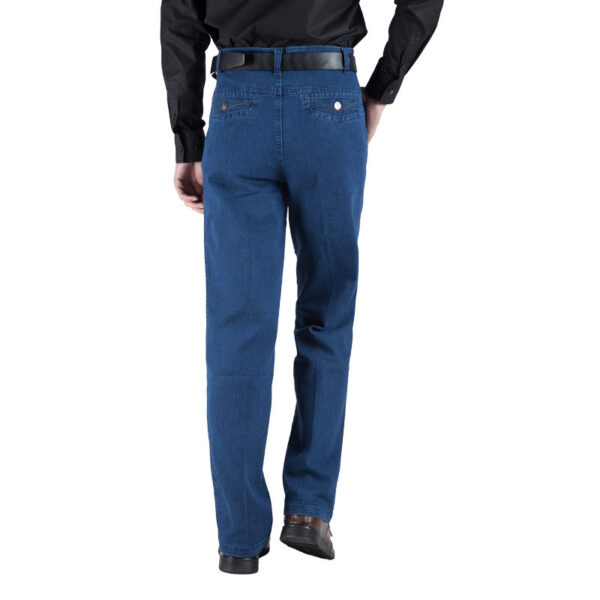 Men's Plus Size High Waist Loose Straight Pants - Image 4