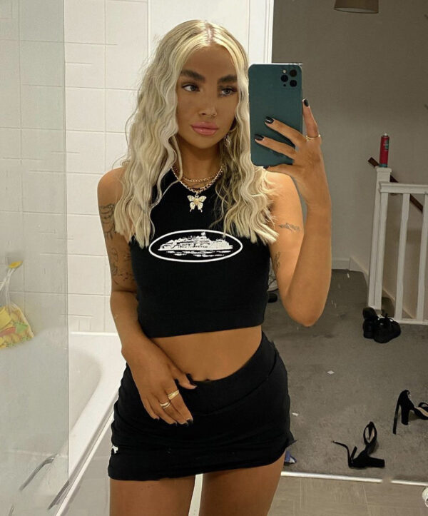 Black Women's Sleeveless Tank Top - Image 3