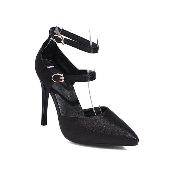 Hollow Women's Shoes Buckle Strap Stiletto Heel Pumps - Image 2