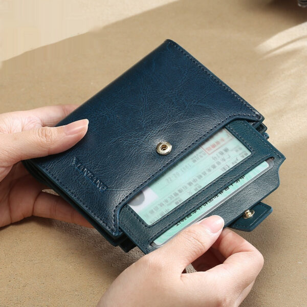 Ladies' RFID Anti-theft Swiping Zipper Hasp Multifunctional Coin Purse - Image 2