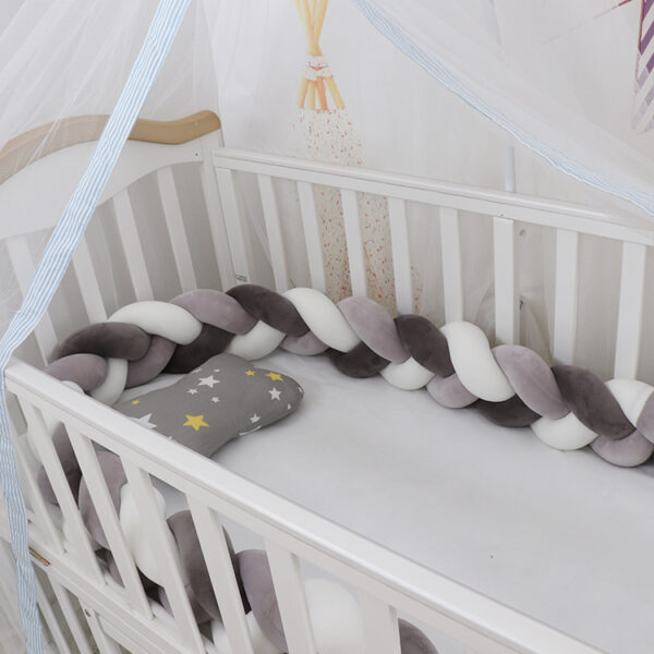 Baby Bumper Bed Braid Knot Pillow Cushion Bumper for Infant cuna Bebe lit Crib Protector Cot Bumper Room Decor - Image 4