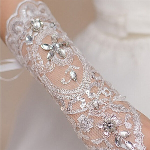 Mother wedding dress gloves - Image 5