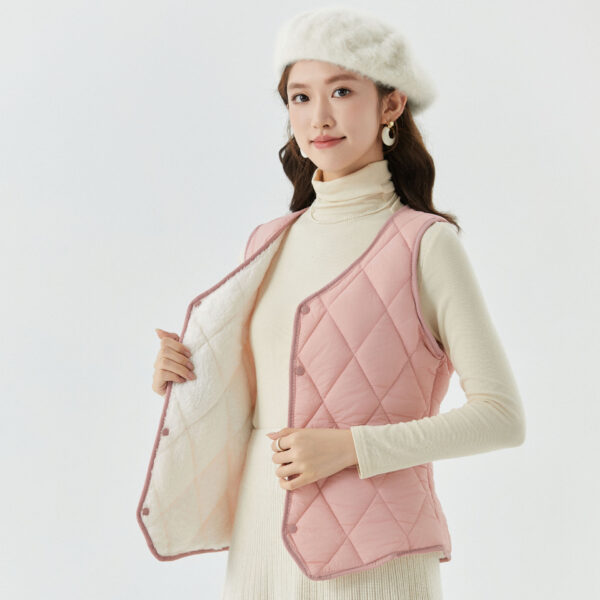 Women's Short Autumn And Winter Velvet Vest - Image 10