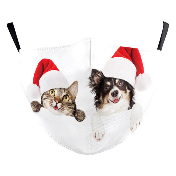 Christmas Snowflake Digital Printing Double-layer Dust Mask - Image 4