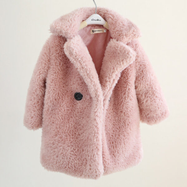 Big Kids Fur Coat In Autumn And Winter Coat - Image 8