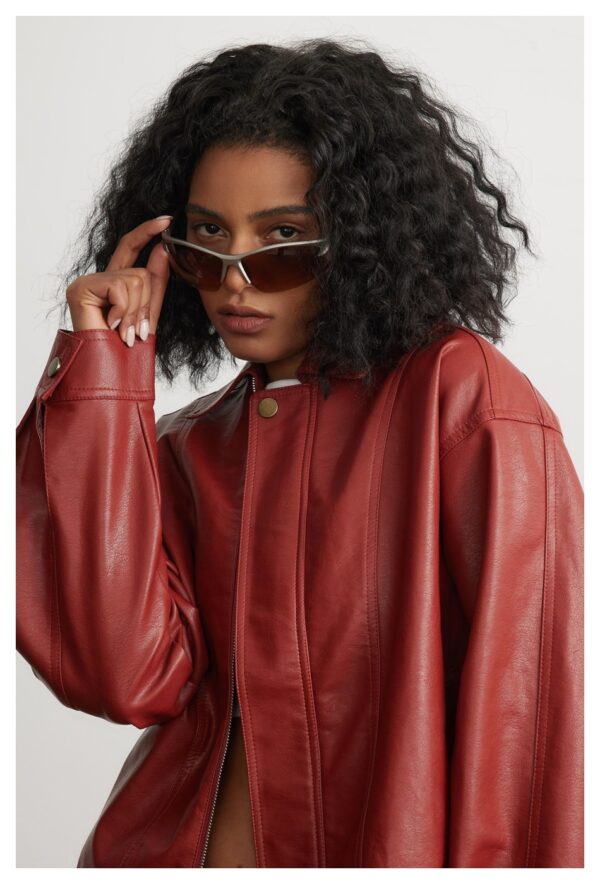 Leather Jacket Men And Women Special-interest Fashion Brand Sweet Cool Hot Girl Cropped Leather Coat - Image 7