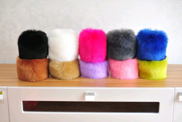 Warm sleeves fur fur cuff gloves windproof cuffs bracelets imitation rabbit fur imitation fox fur wristbands hand ring - Image 6