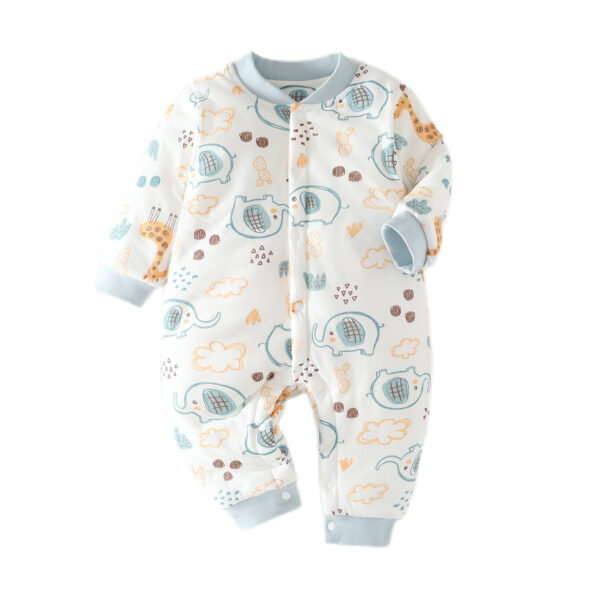 Infant One-piece Underwear Closed Crotch Romper Multiple Quilted - Image 7