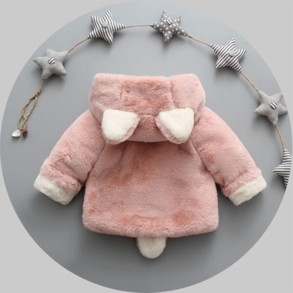 Winter popular girl's plush plush coat baby - Image 4