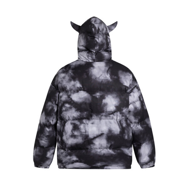 Bone Three-dimensional Angle Cotton-padded Jacket For Men And Women With Small Bag Punk Rock Winter Thick Coat - Image 6