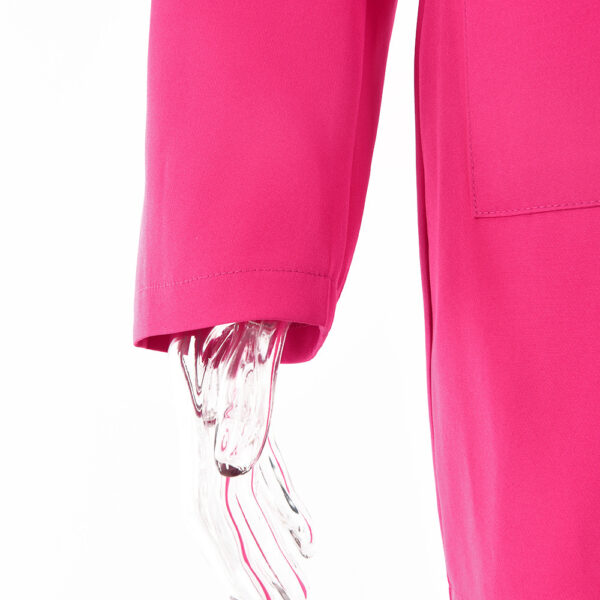 Lapel Long Sleeve Oversized Women's Dress - Image 10