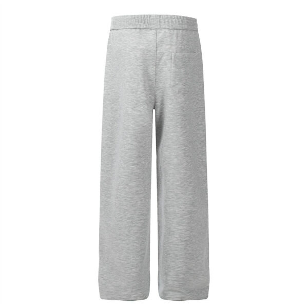 All-match Sports Style Elastic Waist Wide-leg Pants - Image 4