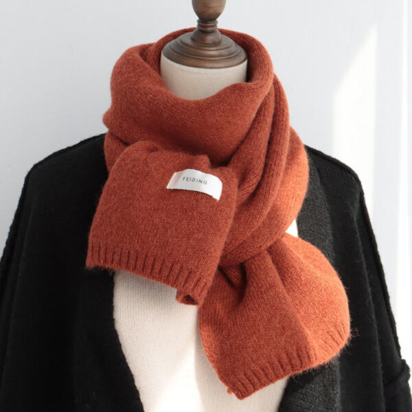 Solid Color Scarf Women's Autumn And Winter Warm - Image 5