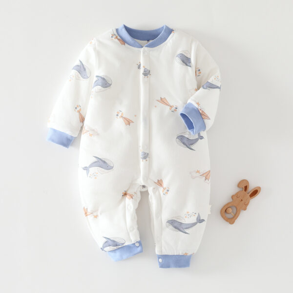 Infant One-piece Underwear Closed Crotch Romper Multiple Quilted - Image 5
