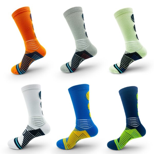 6 Pairs Of Sports Running Calf Socks - Image 6