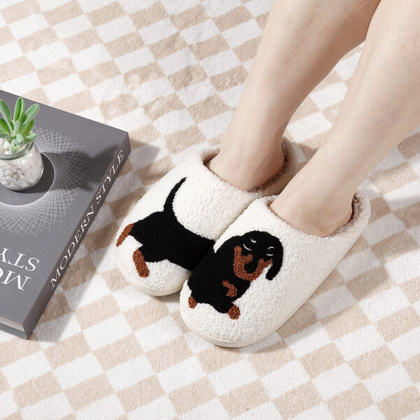 New Comfort Home Dachshund Warm Winter Cotton Slippers - Image 3