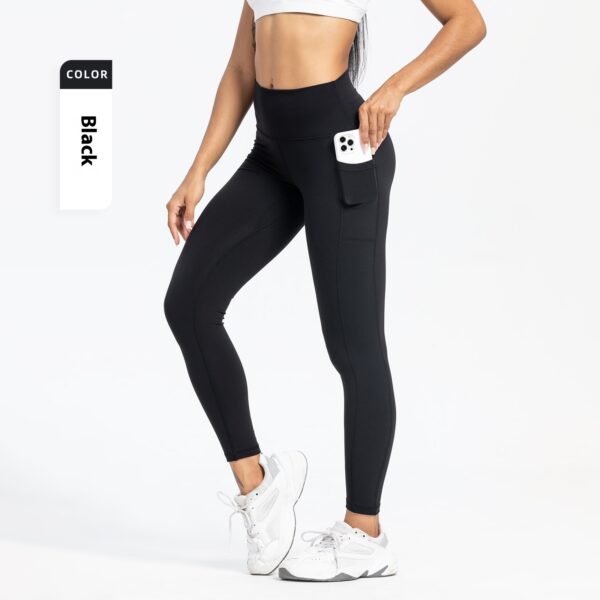 Women's Slim-fit Pocket High Waist Workout Sports Yoga Pants - Image 5