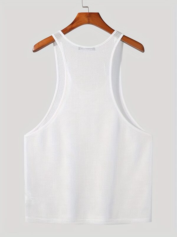 Solid Color Bottoming Shirt Outer Wear Casual Knitted I-shaped Vest - Image 3